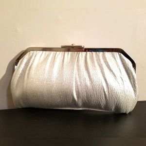 Elegant Silver Clutch Bag